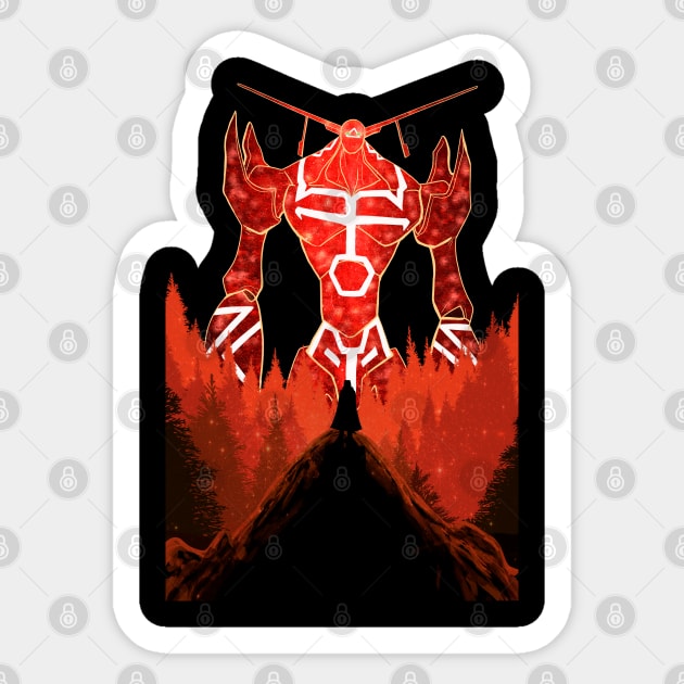 The fire spirit Sticker by mcashe_art